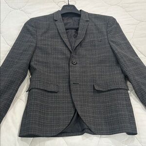 H&M Charcoal Plaid Blazer